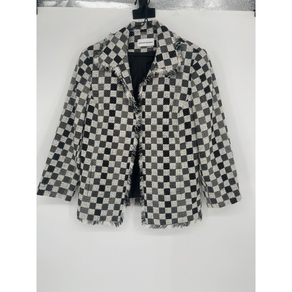 Vtg Alfred Dunner Jacket‎ Womens Checkerboard Size 8